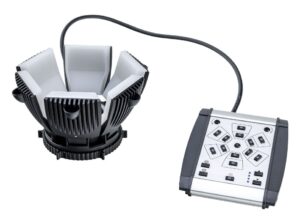 Sunflower illuminator upside-down with control unit