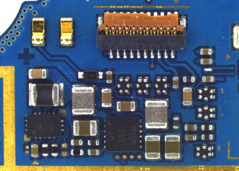 Blue PCB acquired by PROMICAM LITE 10