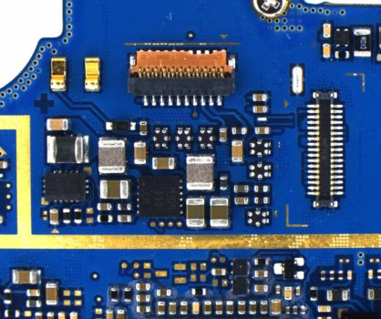 Blue printed circuit board acquired by PROMICAM 3-5CP+
