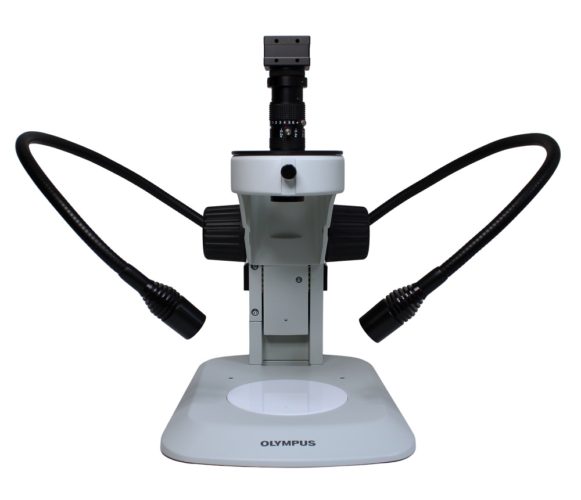 SZ2-ST-ZM stand with inspection system with zoom 8x and goose neck LED illuminator